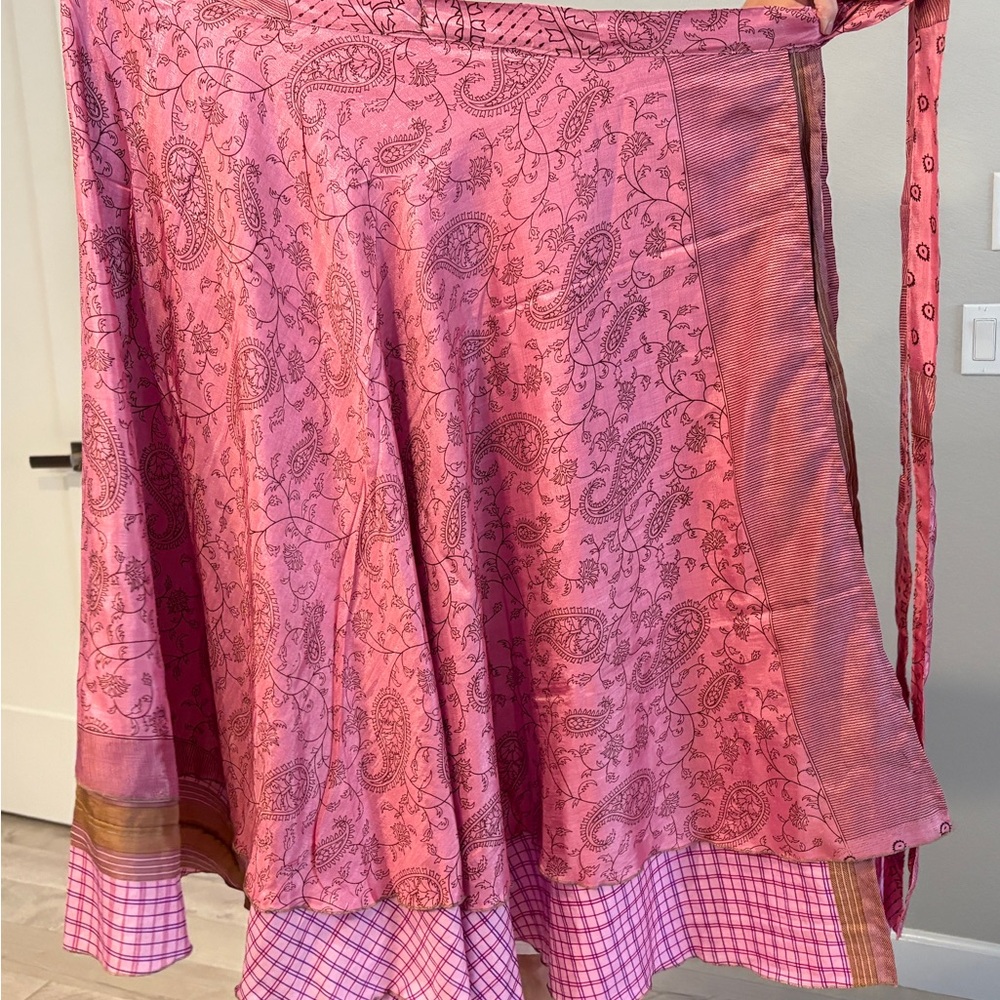Recycled Sari Wrap Skirt